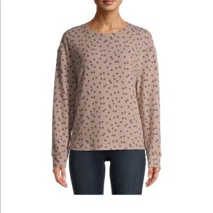 Time and tru women’s hacci crew neck top NWT